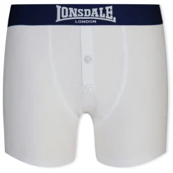lonsdale 2 Pack Boxers Junior in White