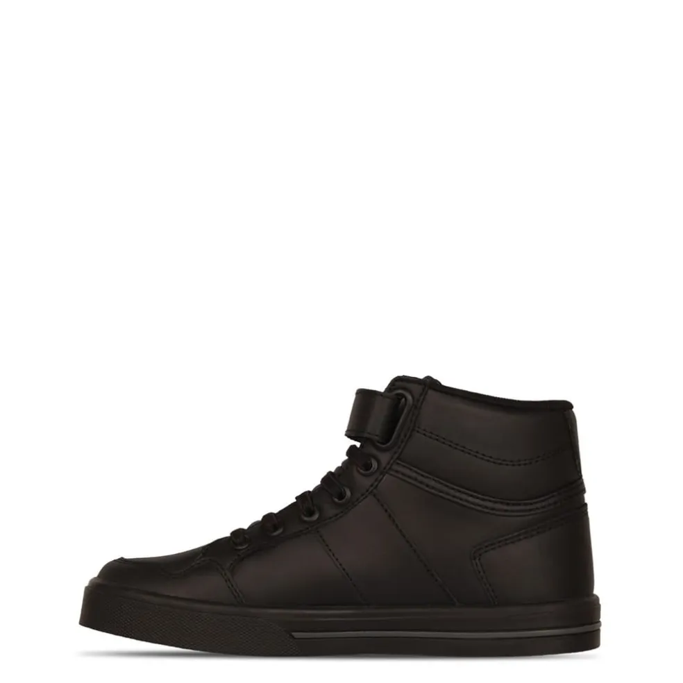 lonsdale Canons Childrens Hi Top Trainers in Black