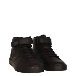 lonsdale Canons Childrens Hi Top Trainers in Black