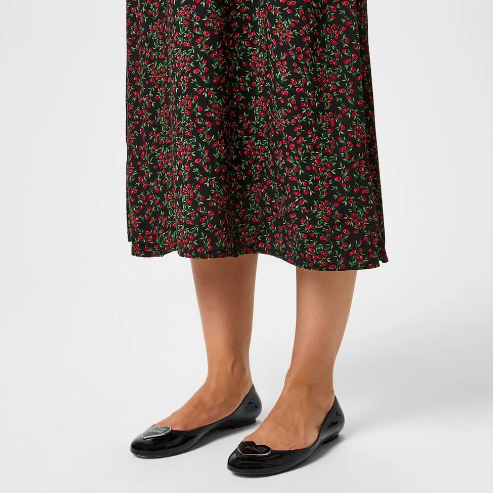 Love Moschino Jelly Ballet Pumps in Black