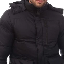 Loyalty And Faith Mens Addition Padded Puffer Jacket in Navy