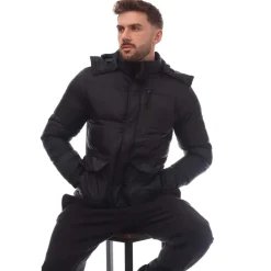 Loyalty And Faith Mens Addition Padded Puffer Jacket in Navy