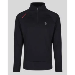 Luke 1977 Indicator Overhead Zip Funnel Neck Sweatshirt in Black