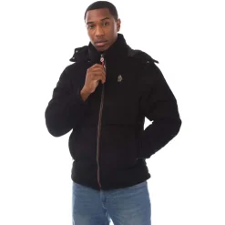 Luke 1977 Mallard 3 Short Quilted Jacket in Black