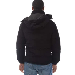 Luke 1977 Mallard 3 Short Quilted Jacket in Black