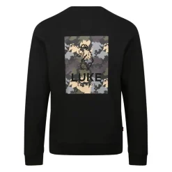 Luke 1977 Sycamore Back Print Sweatshirt in Black