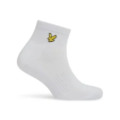 Lyle And Scott 3 Pack Train Quarter Socks in White