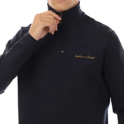 Lyle And Scott Academy Fly Fleece Tracksuit in Navy