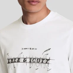 Lyle And Scott Anatomy Of Type Graphic T-Shirt in White