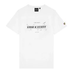 Lyle And Scott Anatomy Of Type Graphic T-Shirt in White