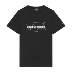 Lyle And Scott Anatomy Of Type Graphic T-Shirt in Black