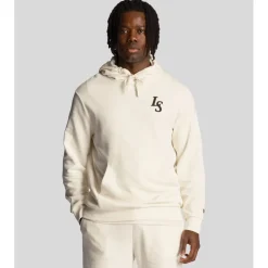 Lyle And Scott Club Emblem Hoodie in White