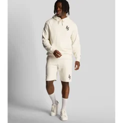Lyle And Scott Club Emblem Hoodie in White