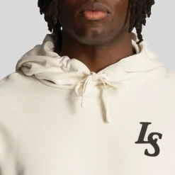 Lyle And Scott Club Emblem Hoodie in White