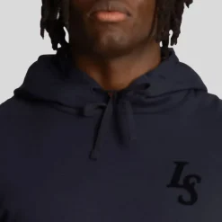 Lyle And Scott Club Emblem Hoodie in Navy