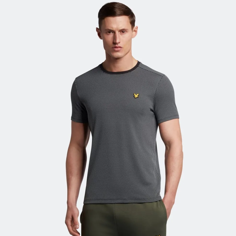 Lyle And Scott Container T-Shirt in Black Grey