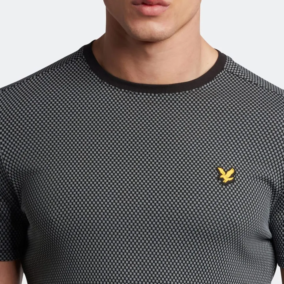 Lyle And Scott Container T-Shirt in Black Grey