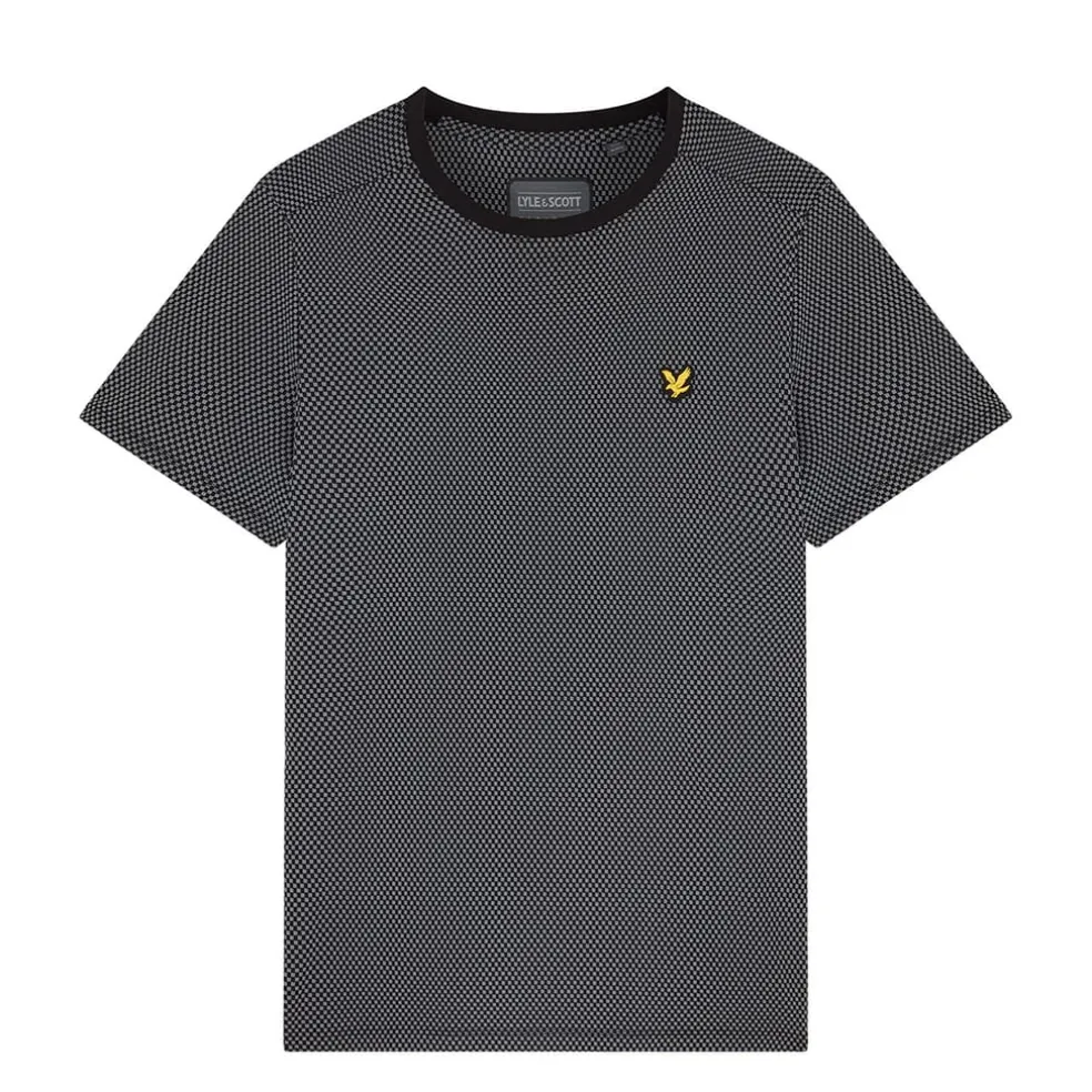 Lyle And Scott Container T-Shirt in Black Grey