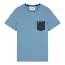 Lyle And Scott Contrast Pocket T-Shirt in Blue