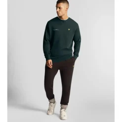 Lyle And Scott Co-Ordinate Print Crewneck Sweatshirt in Green