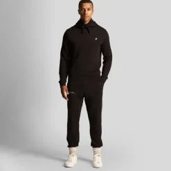 Lyle And Scott Co-Ordinate Print Slim Sweatpants in Black