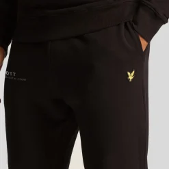 Lyle And Scott Co-Ordinate Print Slim Sweatpants in Black