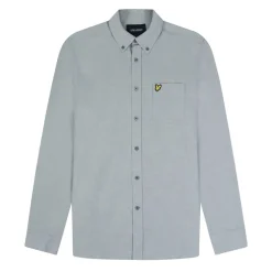 Lyle And Scott Cotton Linen Button Down Shirt in Blue