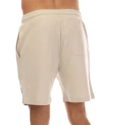 Lyle And Scott Crest Sweat Shorts in Cream