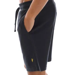 Lyle And Scott Crest Sweat Shorts in Navy