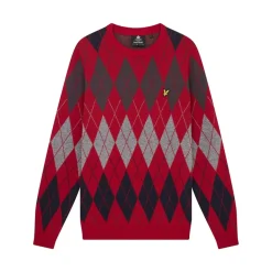 Lyle And Scott Crew Neck Jumper in Red