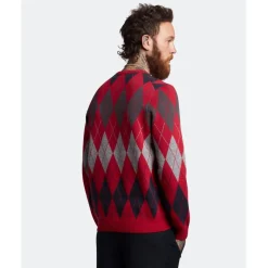 Lyle And Scott Crew Neck Jumper in Red