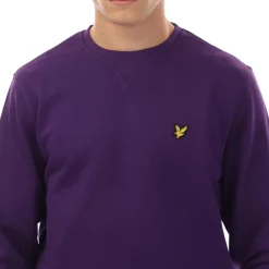 Lyle And Scott Crewneck Sweatshirt in Purple