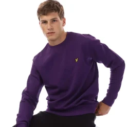 Lyle And Scott Crewneck Sweatshirt in Purple