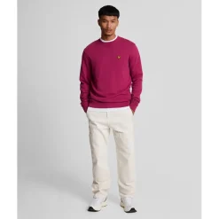 Lyle And Scott Crewneck Sweatshirt in Burgundy