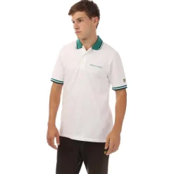Lyle And Scott Embroidered Tipped Polo Shirt in White