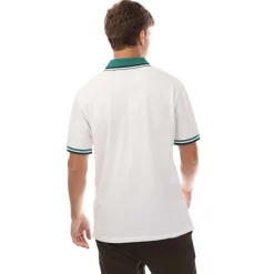 Lyle And Scott Embroidered Tipped Polo Shirt in White