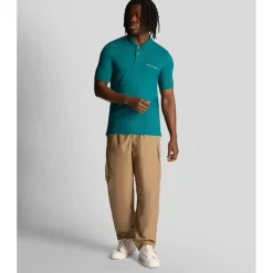 Lyle And Scott Embroidered Polo Shirt in Green