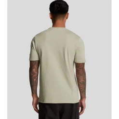 Lyle And Scott Embroidered T-Shirt in Beige