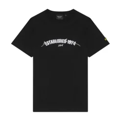 Lyle And Scott Established 1874 Graphic T-Shirt in Black