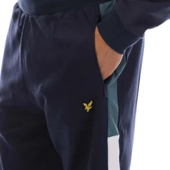 Lyle And Scott Fly Fleece Colour Block Shorts in Navy