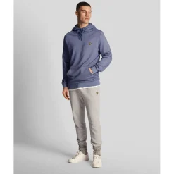 Lyle And Scott Fly Fleece Hoodie in Blue