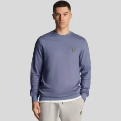 Lyle And Scott Fly Fleece Crewneck Sweatshirt in Blue