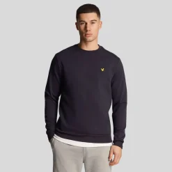 Lyle And Scott Fly Fleece Crewneck Sweatshirt in Navy