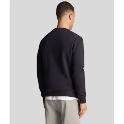 Lyle And Scott Fly Fleece Crewneck Sweatshirt in Navy