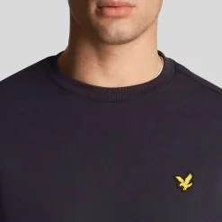 Lyle And Scott Fly Fleece Crewneck Sweatshirt in Navy