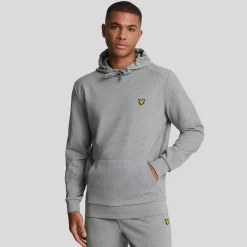 Lyle And Scott Fly Fleece Hoodie in Grey