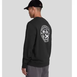 Lyle And Scott Football For All Graphic Sweatshirt in Black