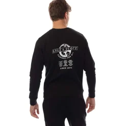Lyle And Scott Football World Graphic Crewneck Sweatshirt in Black