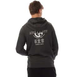 Lyle And Scott Football World Graphic Pullover Hoodie in Gunmetal