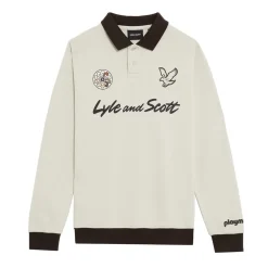 Lyle And Scott Juniors Playmobil Collared Sweatshirt in Beige
